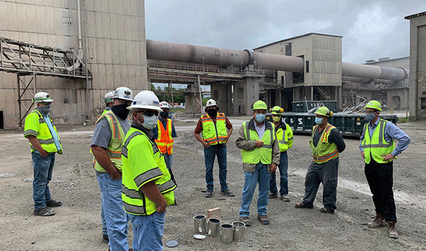 MSHA staff tour cement plant